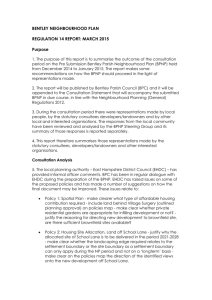 Regulation 14 consultation comments from