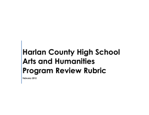 Arts and Humanities - Harlan County Schools