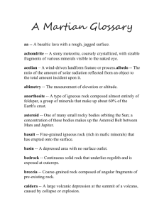A Martian Glossary