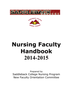 Nursing Faculty Handbook 2014-2015