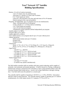 Network VP Satellite Bidding Specifications - Stations