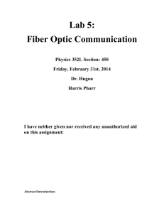 Lab 5 Harris Pharr Fiber Optic Communication
