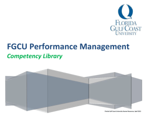 Competency Library - Florida Gulf Coast University