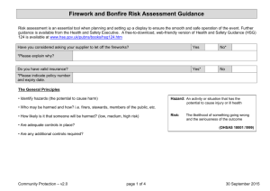 Firework and Bonfire Risk Assessment Guidance (Word format 37KB)