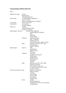 Gastroenterology (Medical Abdo) Notes