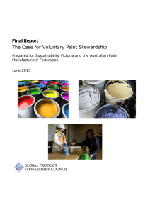 DOC | 391KB Case for Voluntary Paint Product Stewardship