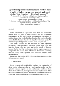 Operational parameters influence on resulted noise of multi