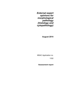 Final Assessment Report - the Medical Services Advisory Committee