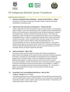 TD Indigenous Student Career Transitions