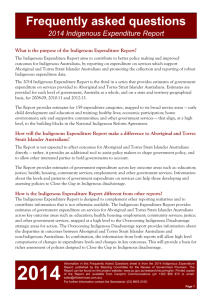 Frequently Asked Questions - 2014 Indigenous Expenditure Report