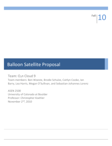 Balloon Satellite Proposal