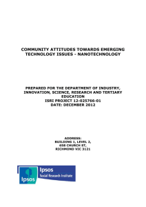 Community attitudes towards emerging technology issues