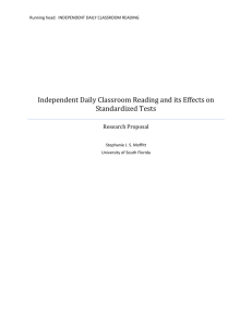 Independent Daily Classroom Reading and its Effects on