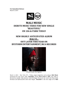 Mali Music Beautiful Video Release