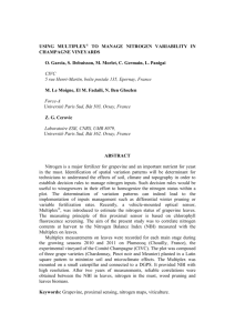using multiplex® to manage nitrogen variability in champagne