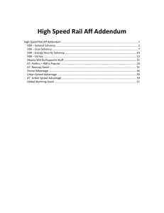 High Speed Rail Aff Addendum