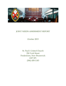 JNAC-2015 - St. Paul`s United Church