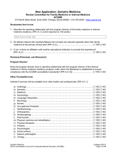 Geriatric Medicine