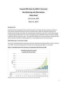 Net Metering and Alternatives