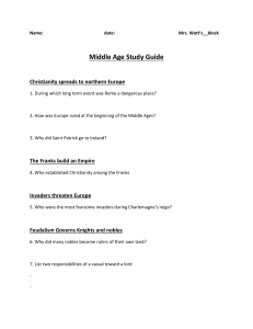 studyguide middle ages
