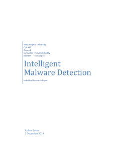 Intelligent Malware Detection