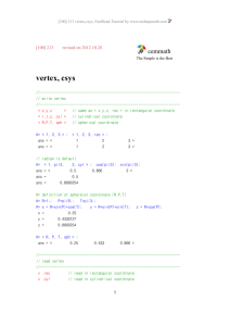 [100] 213 FastRead Tutorial vertex