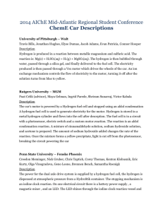 ChemE Car Descriptions - Chemical Engineering
