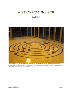 Sustainability at DePauw - Reporting Institutions