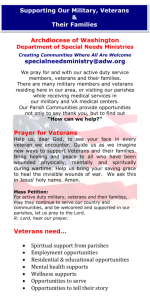 Supporting Our Military, Veterans & Their Families Archdiocese of