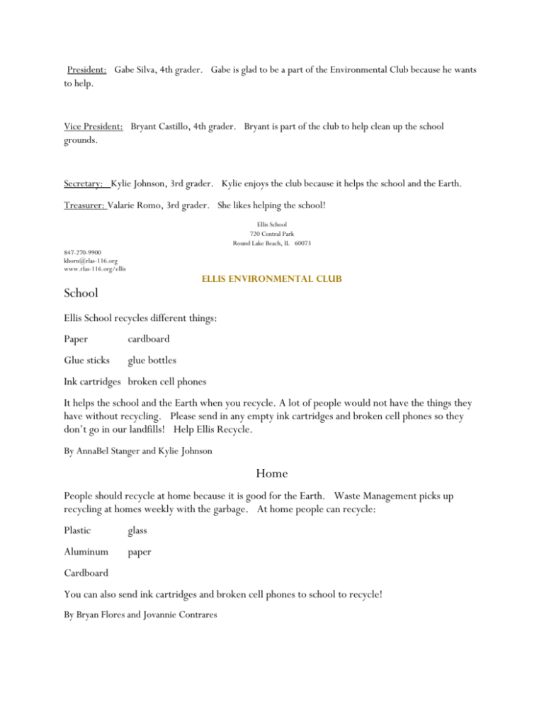 Newsletter Round Lake School District