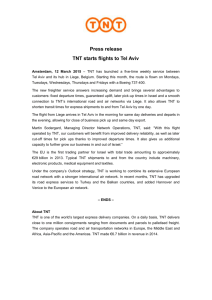 Press release TNT starts flights to Tel Aviv