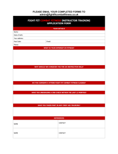 the fitness instructor application form