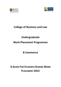 Work Placement Guide 2015