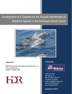 Development of a Classifier for the Acoustic Identification of