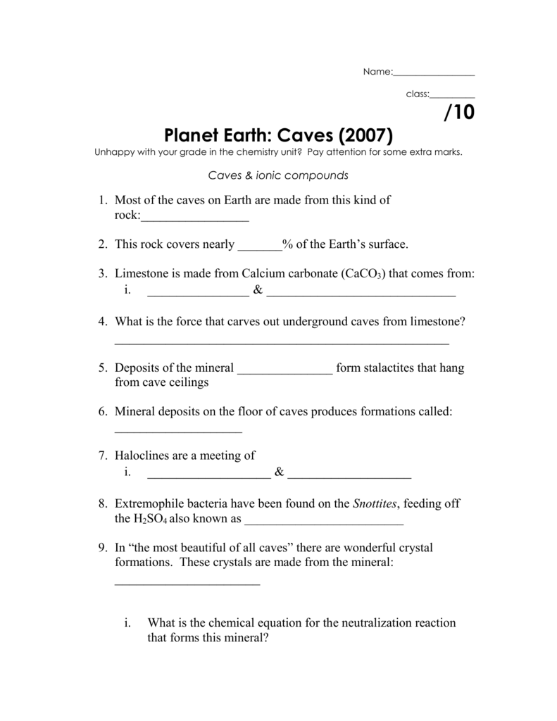 How The Earth Was Made Worksheet Answers The Earth