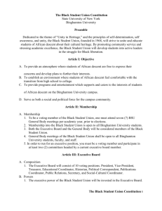 The Black Student Union Constitution - B-Engaged