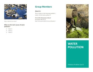 Water Pollution Brochure Template