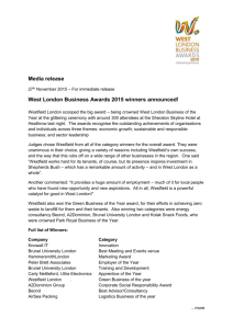 West London Business Awards 2015 winners