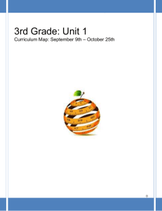 3rd Grade: Unit 1 - Orange Public Schools