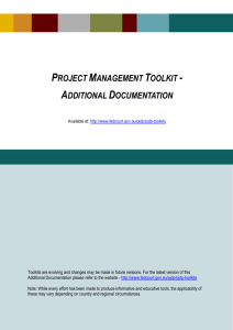 Project Management Toolkit - Presentation Slides