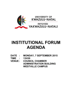 Agenda Institutional Forum