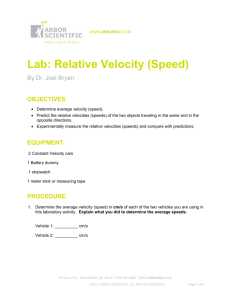 Relative Velocity Lab MS Word