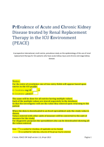 PrEvalence of Acute and Chronic Kidney