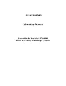Circuit Analysis Laboratory Manual