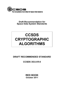 Algorithms rev11 - The CCSDS Collaborative Work