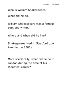 Who is William Shakespeare?