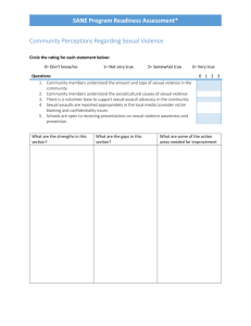 This SANE program readiness assessment tool is based on the