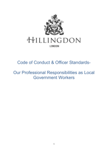 Code of Conduct & Officer Standards
