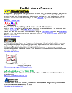 Math Sites - Washoe County School District