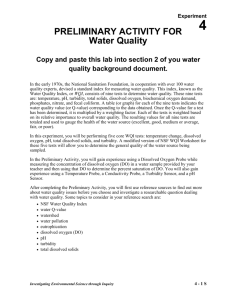 Water quality preliminary lab doc.